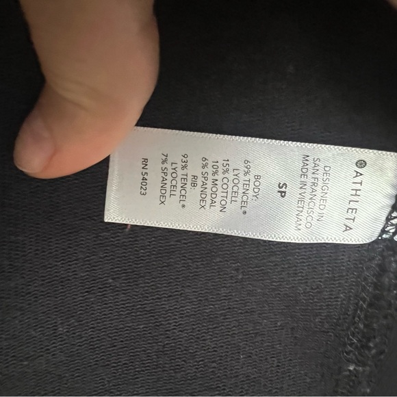 Athleta Black Sweatshirt Dress Size small - Picture 11 of 13